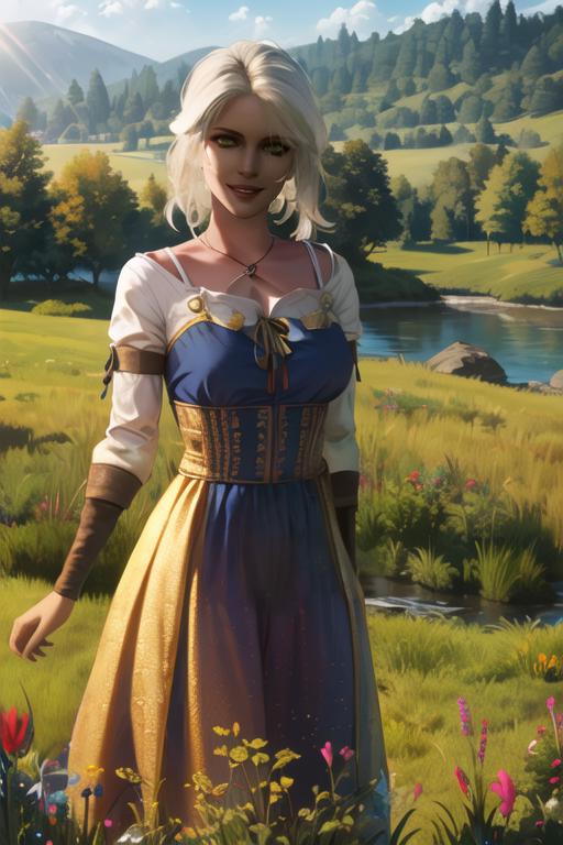 4291412244-566597106-ciri, eyeshadow, dressed in sundress, happy smile, meadow, green grass, rich blue sky, river, sunlight, deep colors, best qualit.png